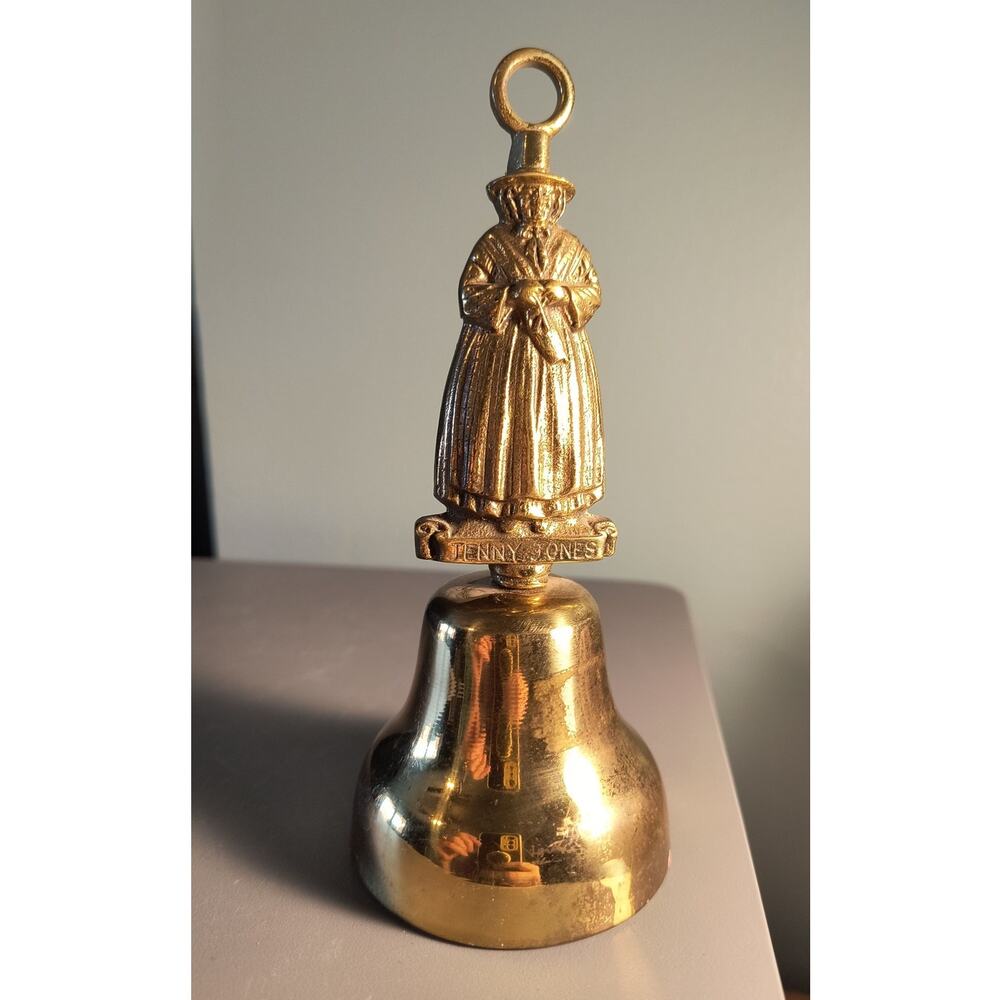 902.  Brass Hand Bell Jenny Jones Celtic Lady Southern Belle